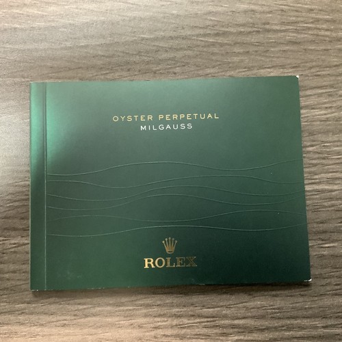 Rolex milgauss booklet - rolex,