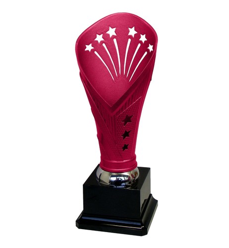 Personalised pink stars trophy - personalised,