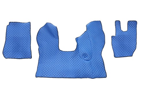 Blue eco leather floor - floor, mats
