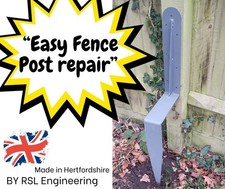 "Easy Fence Post Repair" 3 types- Knock In -  Concrete In- Screw Down to deck