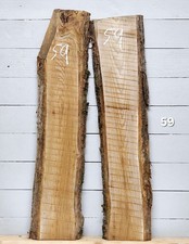 Elm Live Edge Timber x 2, 990mm x 140-180mm x 34mm E59