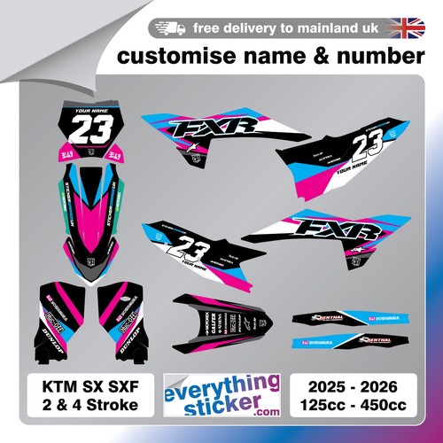 Custom ktm graphics kit - mx,