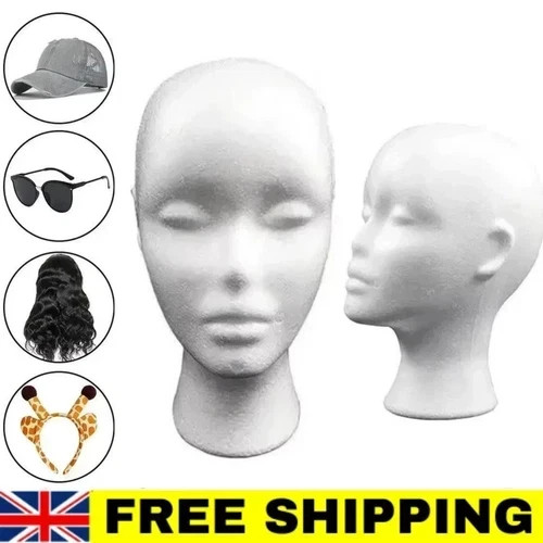 Polystyrene foam head dummy - polystyrene,