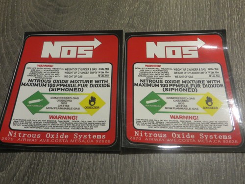 Nos stickers vinyl - x2,