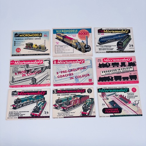 Vintage micromodels kits card - micromodels,