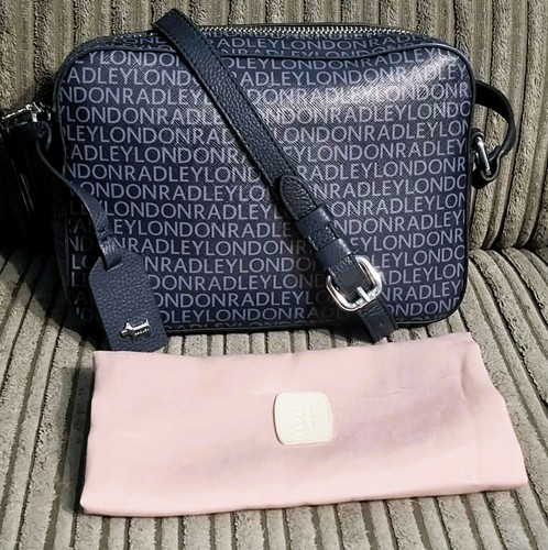Radley navy leather signature - radley,