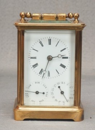 Antique french brass carriage - french,