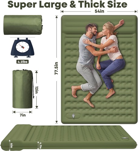 Double camping inflatable - inflatable, air