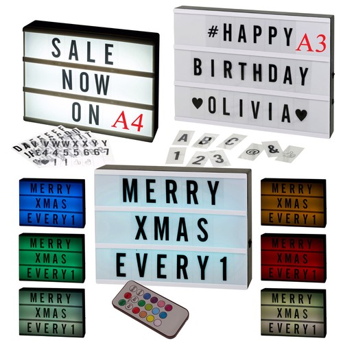 Led light up message - a4,