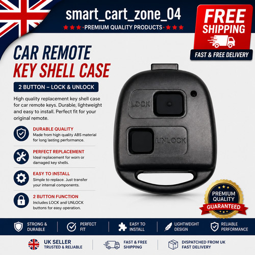Button remote key fob case - button,