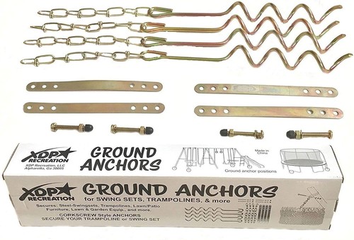 Metal ground anchor kit for - ground,