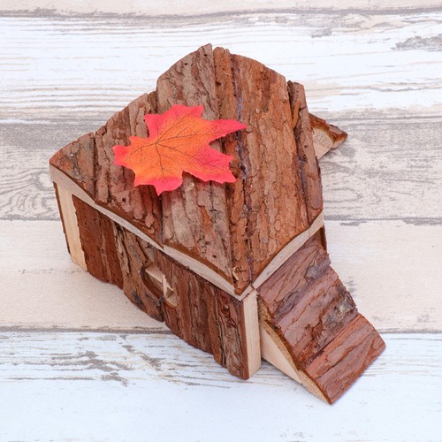Pet wooden hut hamster play - wooden,