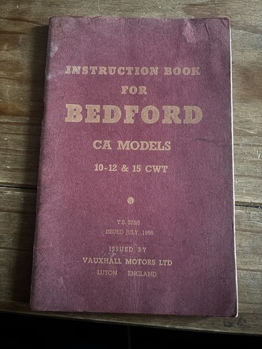 Bedford models 12 - models, 10-12