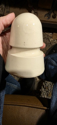 Vintage dome shaped white - dome,