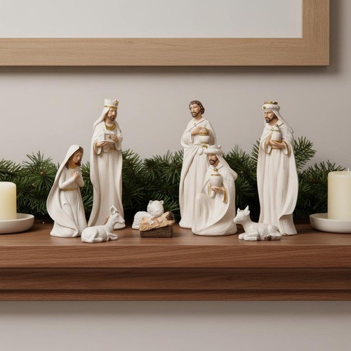 Pieces piece nativity set - 9, 9