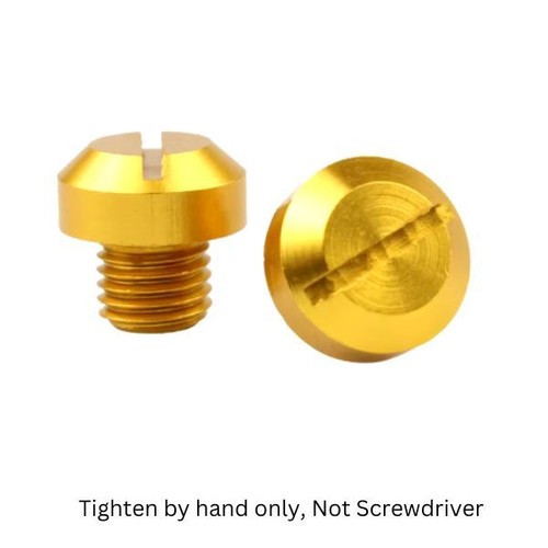 Mirror blank plug - caps, gold