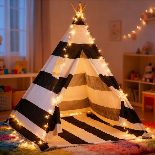 Foldable kids teepee tent - kids,