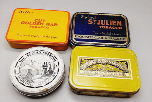 Vintage tobacco tins - tobacco,