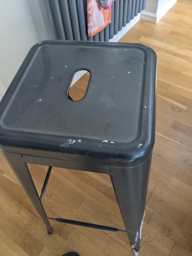 Tolix style stool used - style,