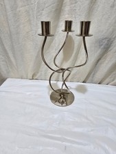 Vintage white brass candle - vintage,