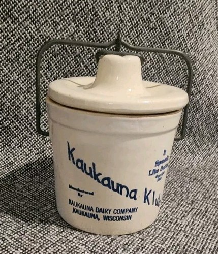 Kaukauna klub dairy crock with - kaukauna,