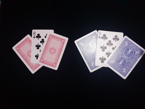 Visual card magic trick - ,