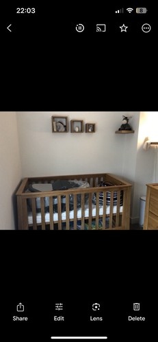 Mamas papas solid oak - oak, baby