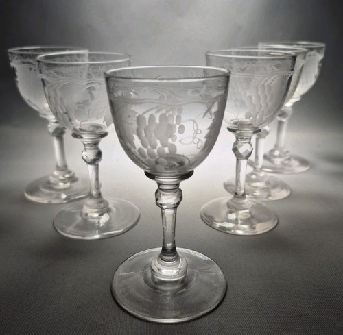 Antique crystal sherry port - crystal,