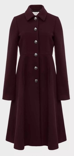 Hobbs catalin coat wine - coat, red