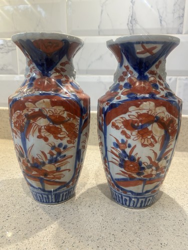 Japanese imari vases - japanese,