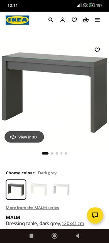 Ikea malm dressing - dressing, dark
