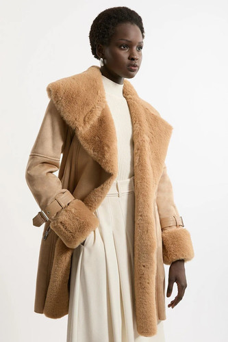 Karen millen faux fur coat - millen,