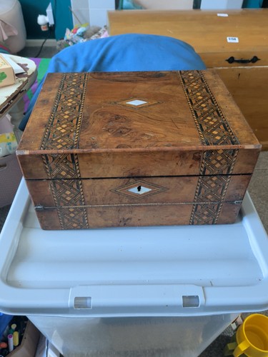 Antique writing slope with - writing,
