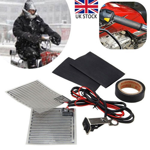 Motorcycle heater black hand - black,