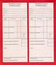 2 Bus Ticket Machine Waybills
