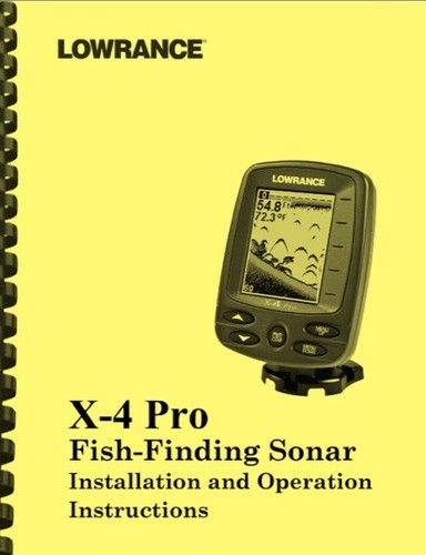 Lowrance pro fishfinder - x-4,