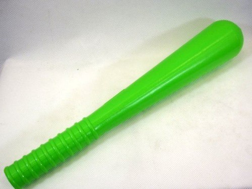 Green police truncheon - police,
