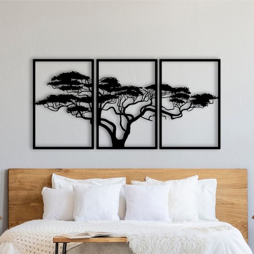 African tree metal wall - metal,