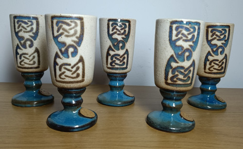 Vintage laugharne pottery set - vintage,