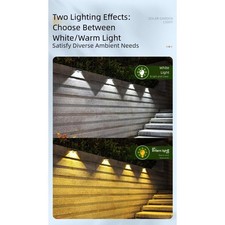 4 Pieces Solar LED Wall Lights