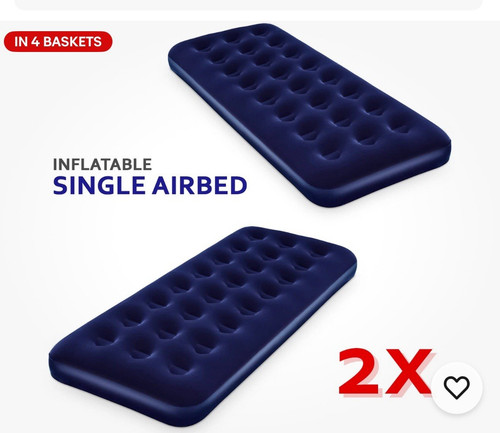 Inflatable single air bed - inflatable,