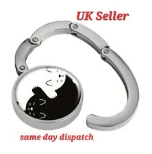 1pcs CATS Yin Yang Folding Handbag Hook Hanger Bag Handbag Purse Holder Hook 