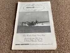 FABK18 ADVERT 11X8 THE SHETLAND - WORLD'S FASTEST FLYING BOAT