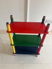 Pencil Childrens Bookcase 3 Tier shelf Multicoloured Colored