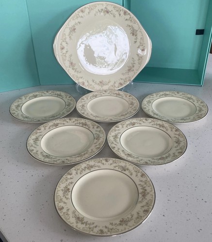 Set cake plate 6 side - &,