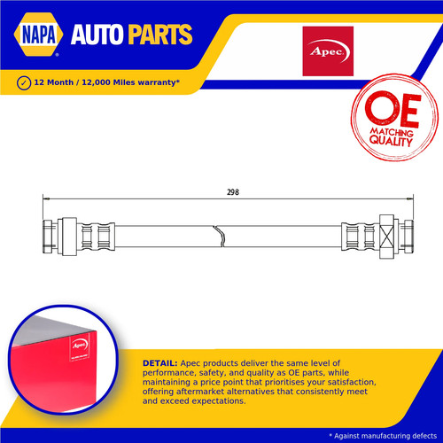Brake hose fits - brake, samurai