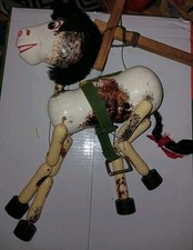 Pelham Puppet   -  Horse With Green saddle...and Black Tail...