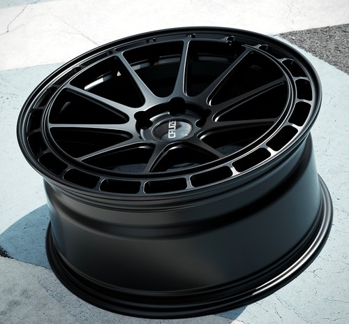 Black cyclone alloy wheels - black,