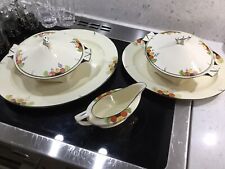 Crown Ducal Art Deco Dinner Table Serving Set. 1921-1933 Hand Painted very rare