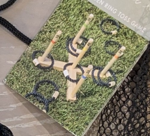 Ring toss yard game
